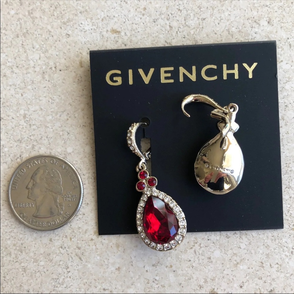 Givenchy Red Stone Drop earrings - Picture 5 of 7